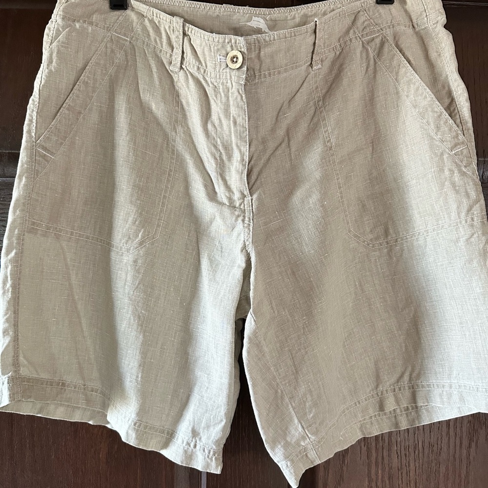 Tommy Bahama Tan Bermuda Shorts Relaxed Fit